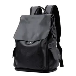 Новые мужские кожаные рюкзаки большой вместимости дышащие, носимые деловые рюкзаки кожаные многофункциональные компьютерные сумки