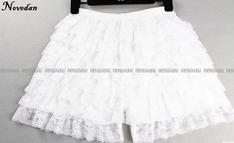 Women Sexy Dance Shorts Female Underwear Plus Size Lace Ruffles Cancan Latin Salsa Dance Sheer Panties Butt Lifter Briefs