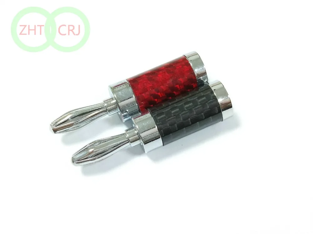 

100pcs brass Rhodium Plated Audio Speaker Cable Wire 4mm Banana Plug Connector