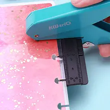Kreatywny grzyb dziurkacz w kształcie dziurkacza dla H Planner pierścień talerzowy papier do majsterkowania frez typu T dziurkacz Craft Machine office Stationery