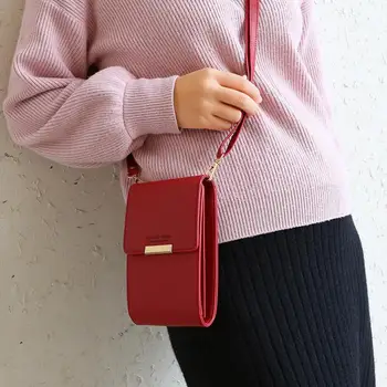 

Multi-function Women Handbags New Female Crossbody Shoulder Bag Pu Leather Mobile Phone Messenger Bag For Ms Travel Cool