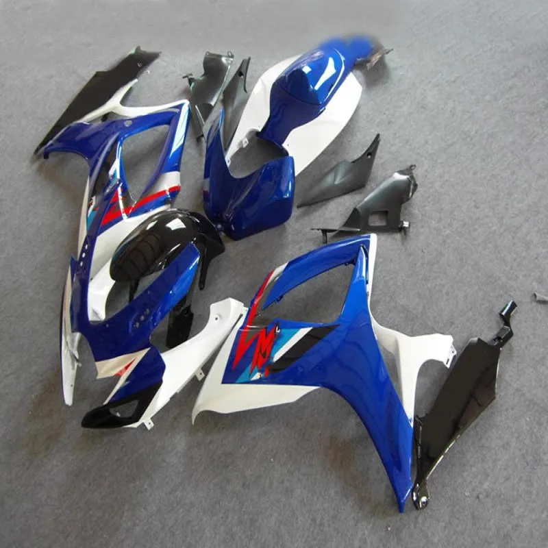 

For Suzuki GSXR600 GSXR750 2006 2007 GSX-R 600 750 GSXR K6 ABS Plastic Motorcycle Bodywork Fairing Kit black White