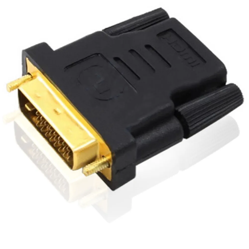 Besegad позолоченный DVI D (24 1) Мужской HDMI Женский Видео переходник конвертер для HDTV ЖК
