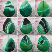 Смешанный Зеленый каплевидный мечта полудрагоценный камень ожерелье кулон поставщики