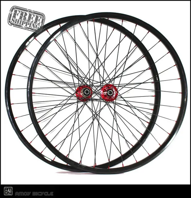 Cheap Free shipping 29er MTB Carbon Wheels 27mm Wide 32H/32H carbon rims Mountain Bike Wheelset