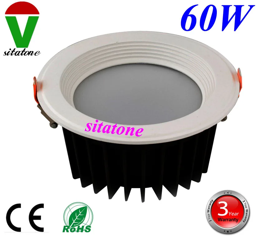 Бесплатная доставка диммер AC85 265V 60W светодиодный вниз светильник SMD5730 лампа