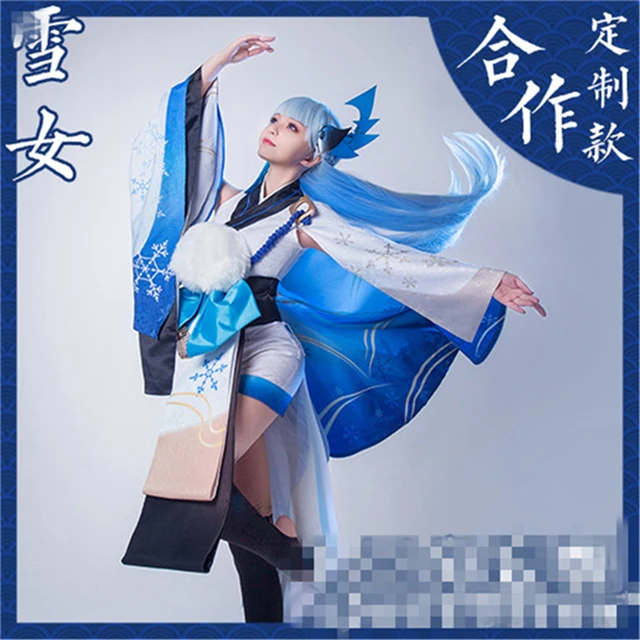 Hot 3d Game Onmyoji Sr Yuki Onna Cosplay Costume Woman Dress