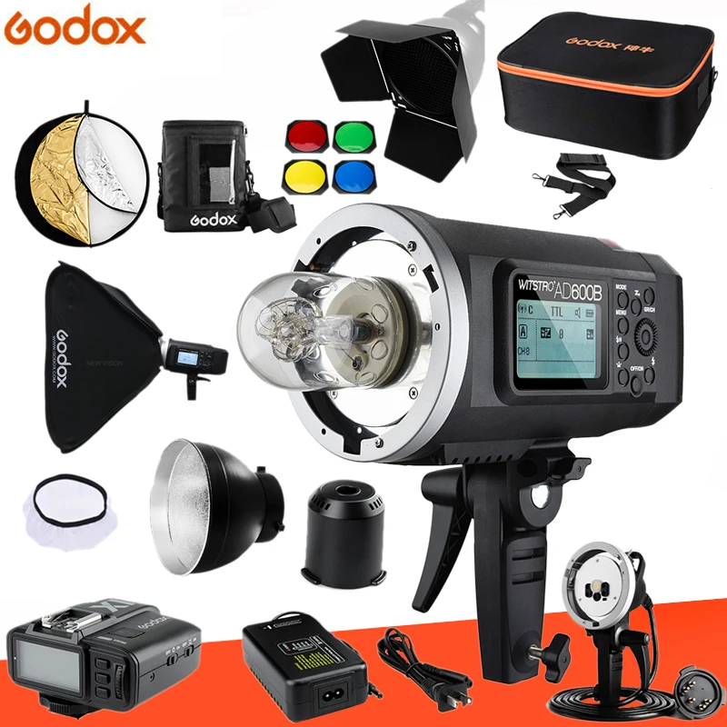 Godox AD600B TTL 600Ws HSS GN87 наружная вспышка 8700mAh батарея + X1T Trigger передатчик для Canon Nikon Sony