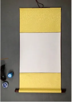 

03 Painting Supplies scroll painting blank scrolls Ling Xuan paper full three feet vertical mounting Doufang fine mounting