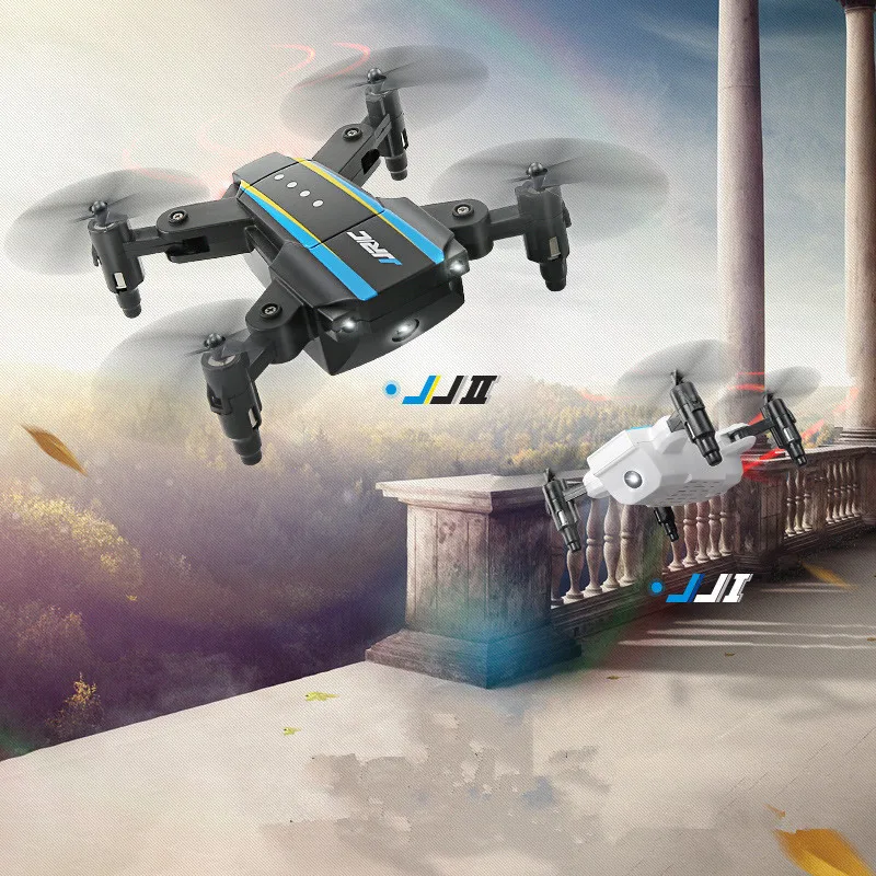 

Double drone Kids Toy H345 RC Quadcopter 2.4G 4CH 6Axis Mini Foldable Drone One Key Return RC Helicopter X-mas Gift Toy vs JY018
