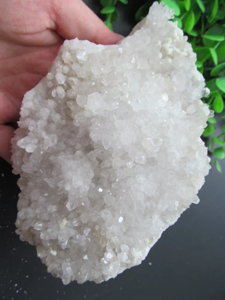 

Natural White Quartz Flowers Crystal Clusters Decoration Resistant Healing Stone Feng Shui Decoration 704g