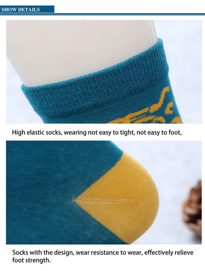 75 Pairs Tiger Printed Cotton Men Middle Socks Trendy Creative Mixed Color Socks Warm Socks Casual Anti-Bacterial Deodorant Breatheable (2)