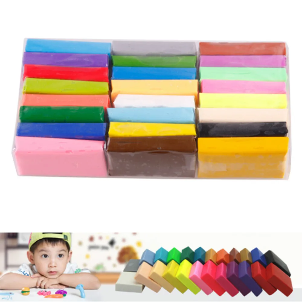 

1Pc DIY Soft Polymer Modelling Clay set with tools Air-dried good package FIMO Effect Blocks Special Toys Gift for Children
