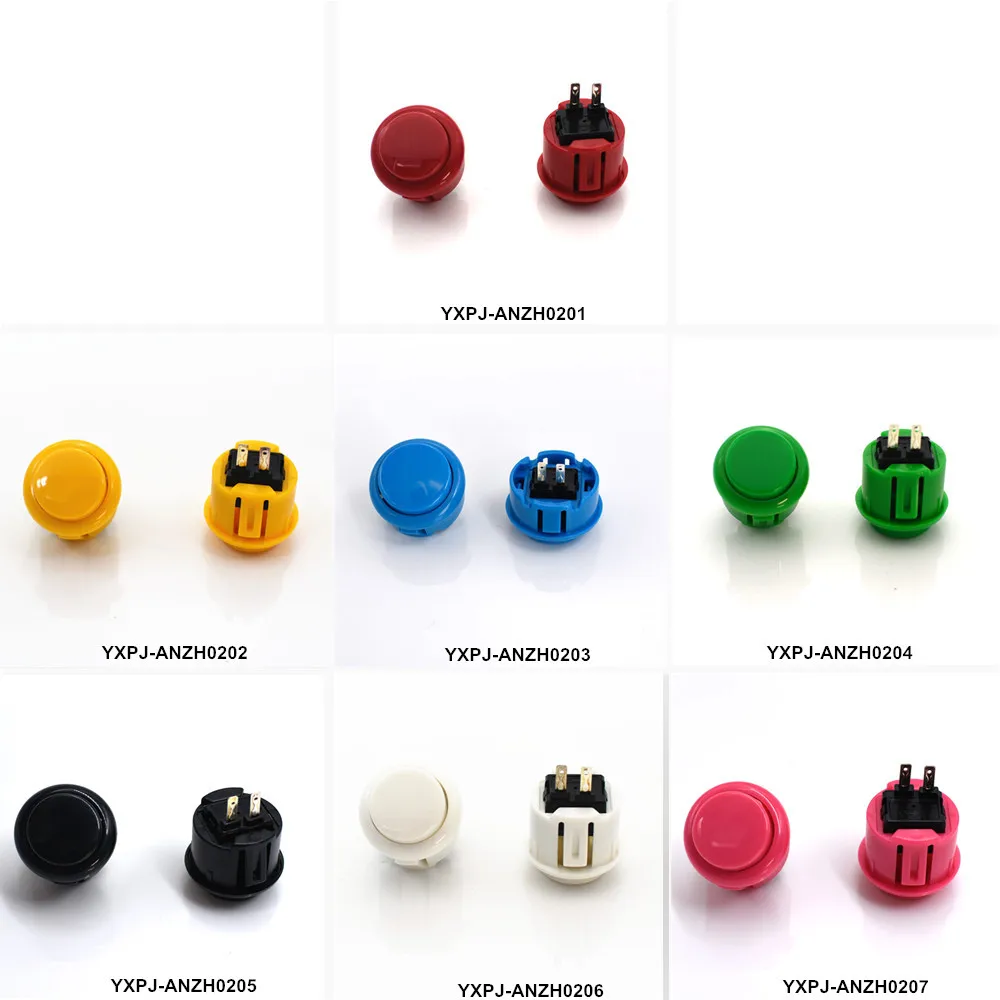 1pc 24mm push button color options