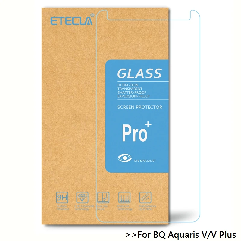

2PCS For BQ Aquaris V Tempered Glass On BQ Aquaris V Plus Glass BQ V / BQ V Plus Screen Protector 0.26mm 9h 9H Glass Film