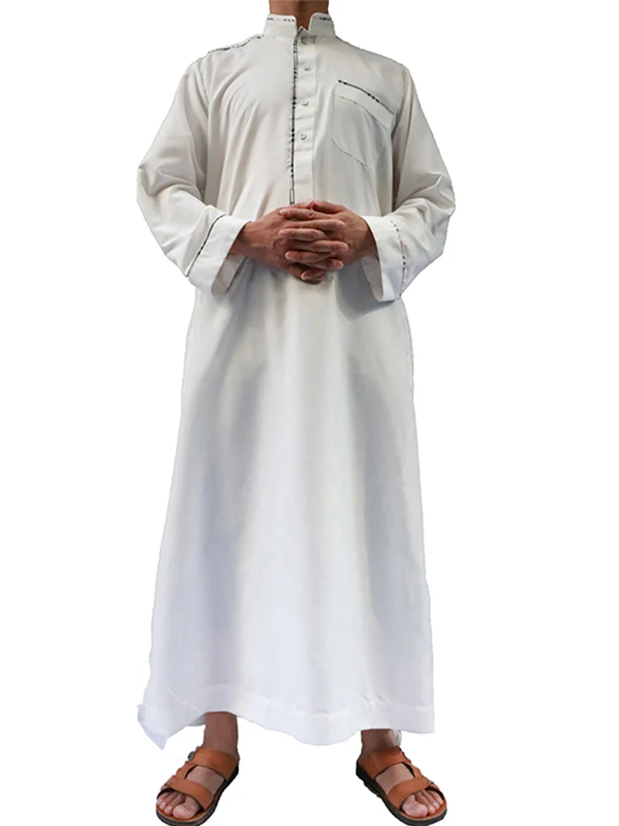 Мужской мусульманский халат в дубайском стиле(старых нет, пожалуйста, проверьте новые цвета в описании товара