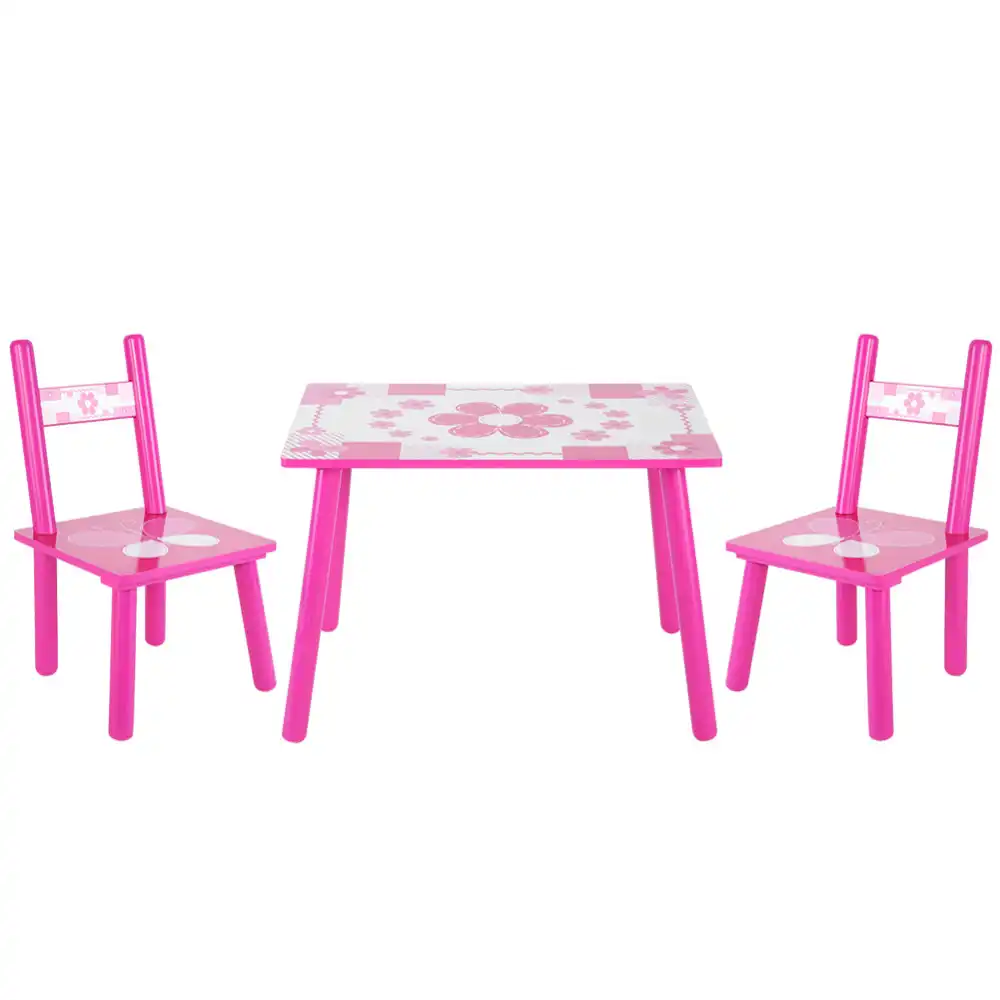 childrens wooden table chair set