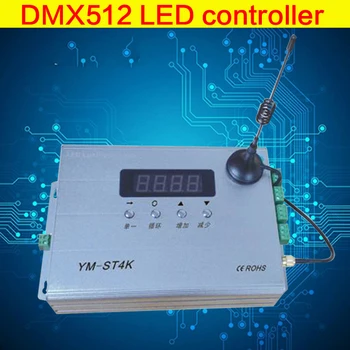 

ST4K; 4port sd card wireless synchronize led full color pixel control DMX512 8Port wireless synchronize Controller DC5V-48V
