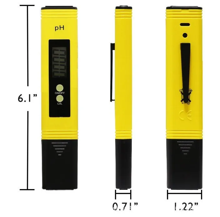 1 шт. рН-метр портативная карманная ручка ЖК-Цифровой PH Тест воды Цифровой тест er измерение качества дальномер 1 0-9990 PH для точность тестера