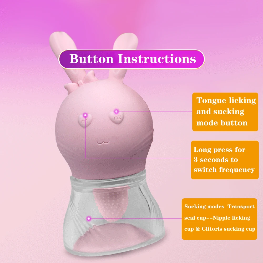 Tongue Vibrator Blowjob Sex Toys for Women Oral Masturbator Massager Clitoris Stimulator Nipple lick Vagina Vibrator Sex Product (4)