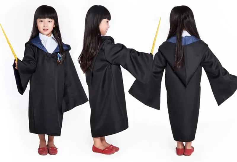 Халат накидка костюм галстук шарф палочка очки Ravenclaw Гриффиндор Hufflepuff Слизерин Косплей костюмы Харрис костюм