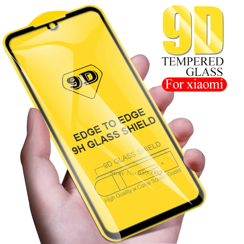 

9D Full Curved Glue For xiaomi mi 9t 9 t a2 lite pocophone F1 Tempered Glass Redmi Note 8 7 6 Pro 7a k20 6A Protective Glas Film
