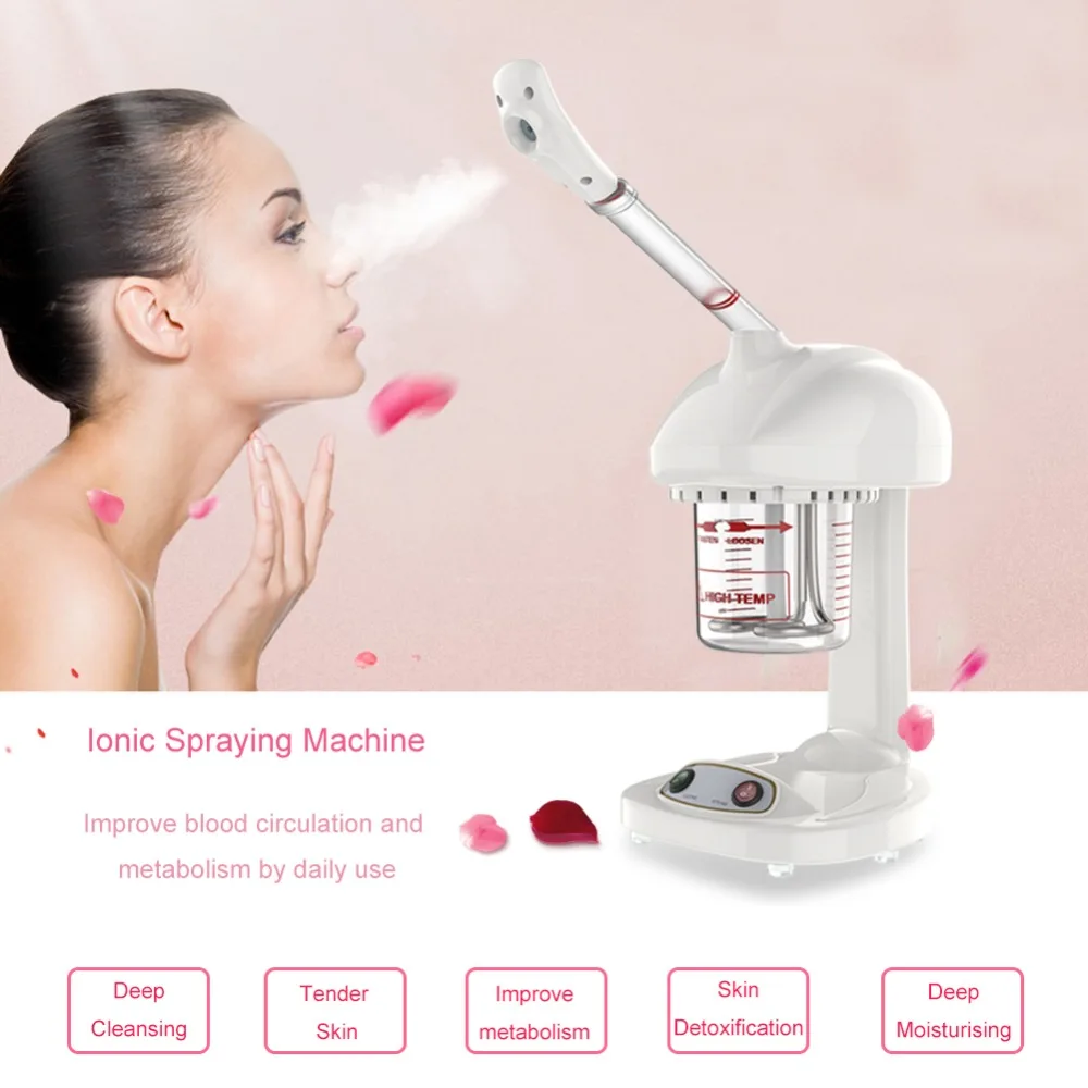 Original Advanced Ionic Spraying Machine Facial Sauna Spa Steamer Ozone Vaporizer Beauty Instrument