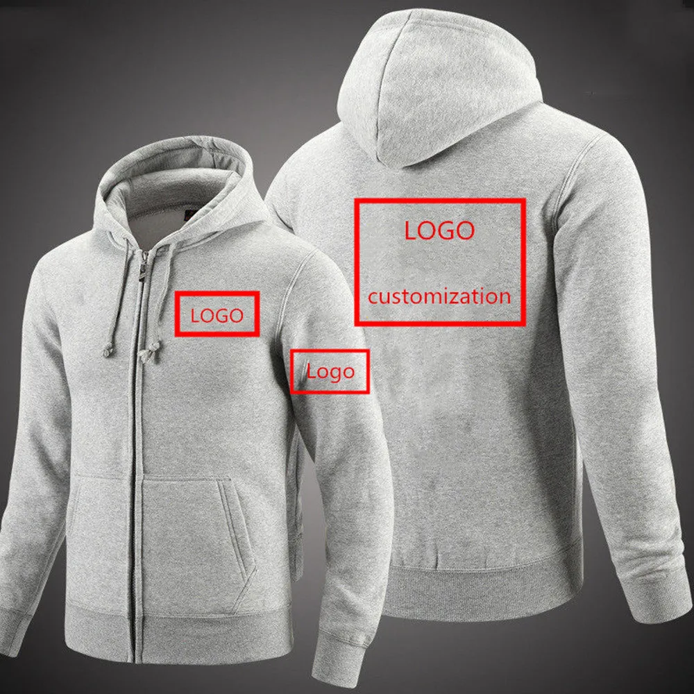 Kinggo Customized Man with Hood Bag Lexus Car Logo Comfortable Zipper Sweaters