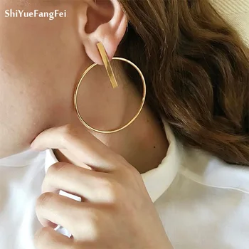 Wide Hoop Statement Earrings Earrings & Studs Wide Hoop Statement Earrings