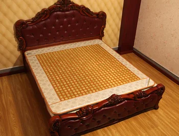 

New Style Jade Mattress Yellow Color Heating Stone Mattress for Sale 2016 3 Size for You Choice
