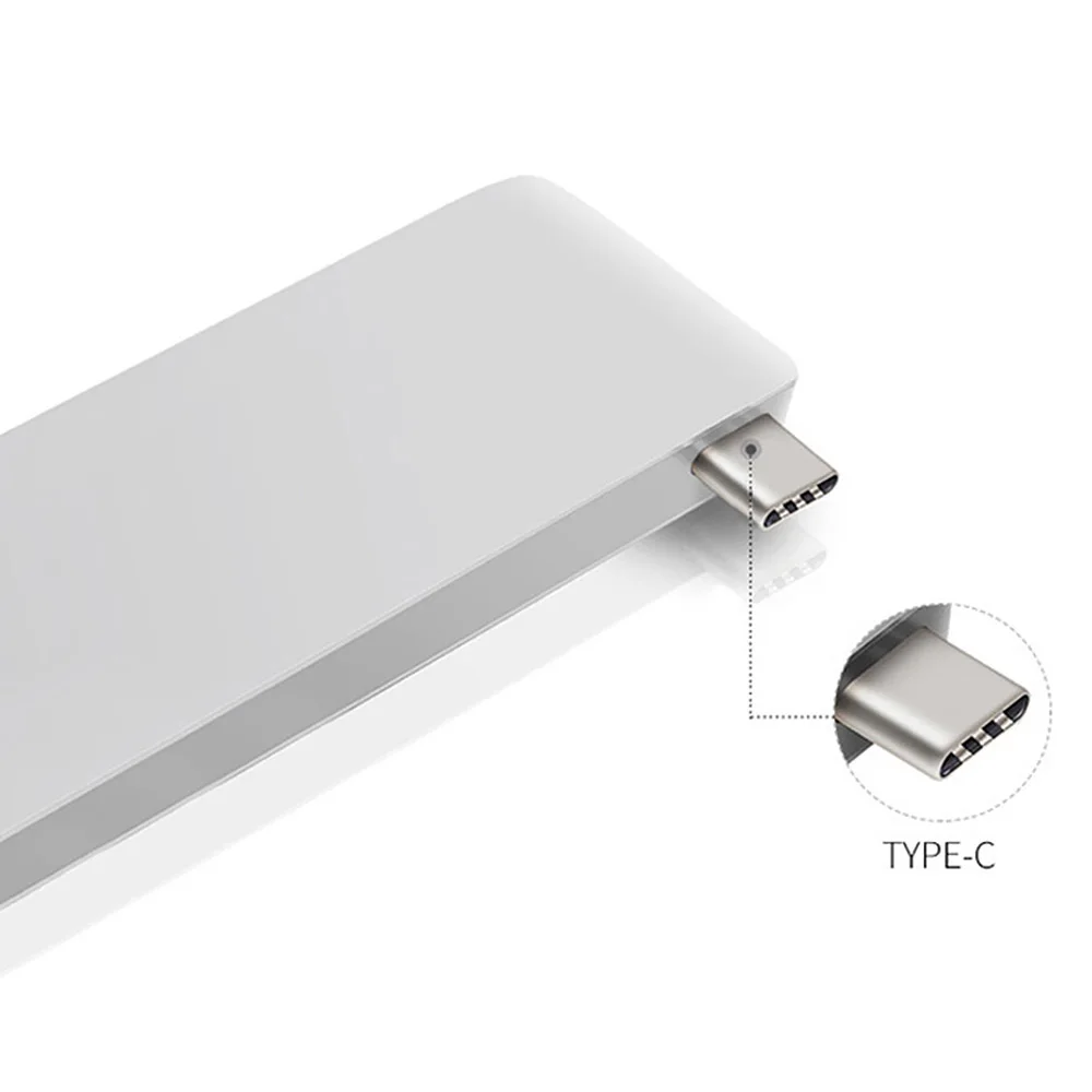 Концентратор type-C адаптер USB 3,0 Combo/tf-карта для MacBook Pro 5 в 1 Multiport