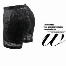 Женские трусики с подкладкой, накладные ягодицы, увеличивающие ягодицы, кружевные, цветочные, сексуальные, для увеличения ягодиц, Корректирующее белье, подтягивающее ягодицы, женское нижнее белье, трусики