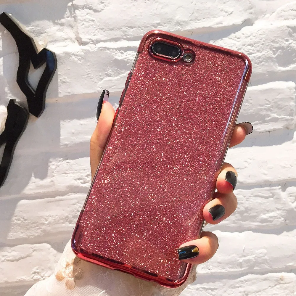 Glitter Bling Phone Cases For Huawei Mate 20 Lite Case Silicone Plating Soft Cover For Huawei P20 Pro P10 Plus Y6 Y7 Prime 2018 (6)