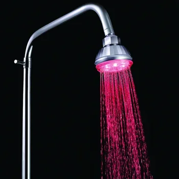 

Household LED Small Top Spray Colorful Bathroom Shower Head Self-fading Pressurized Water-saving Round Shower Head