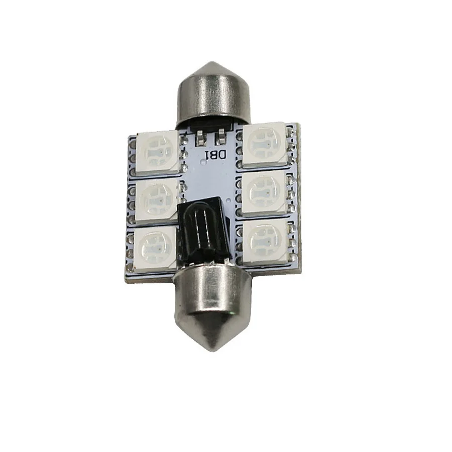 Светодиодный купольный светильник Festoon RGB с картой для чтения 31/36/39/41 мм лампа