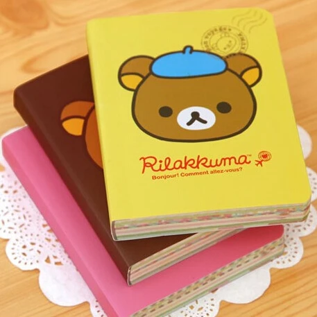 

NEW cute cartoon rilakkuma style DIY MINI Notebook/Notepad Memo/Diary WJ0205