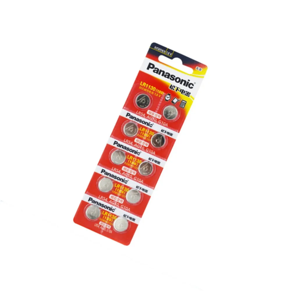 200pc 100 Genuine wholesale PANASONIC LR54 189 AG10 L1131 SR1130 G10