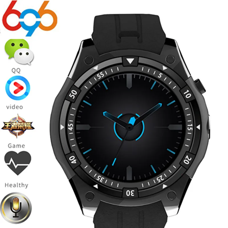 

696 X100 Android 5.1 OS Wrist Smart watch MTK6580 1.3" AMOLED Display 3G SIM Card For Iphone Xiaomi Huawei Samsung PK Q7 kw88