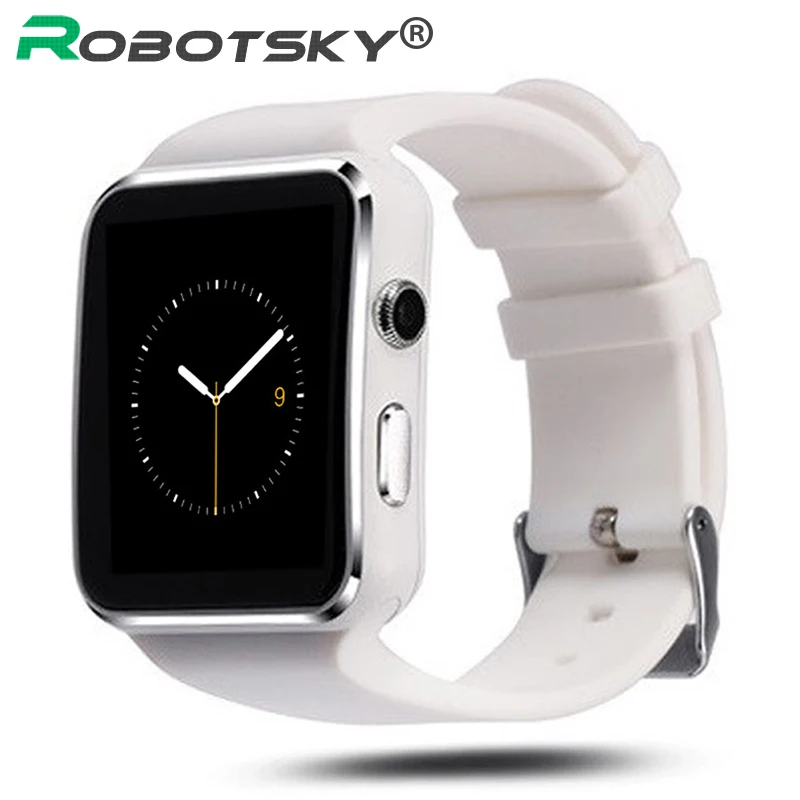 

X6 Bluetooth Smart Watch Sleep monitor Passometer Smartwatch with Camera Support SIM Card Whatsapp Facebook for Android Phone