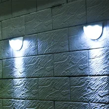 Водонепроницаемый светодиодный светильник на солнечной батарее 6 светодиодный садовый светильник s водонепроницаемый Садовый Забор лампы солнечные настенные лампы