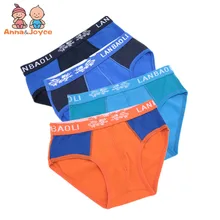 10 шт., хлопковые трусы с рисунком для мальчиков, детское нижнее белье Мягкие, удобные, три размера, для детей от 3 до 12 лет