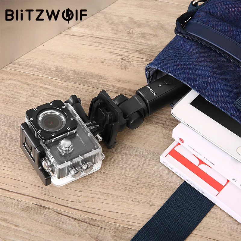 BlitzWolf 3 в 1 Беспроводная bluetooth селфи палка Штатив Универсальный монопод для Gopro 5 6 7 Спортивная камера для iPhone X 8 смартфон