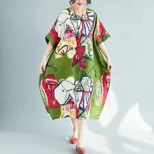 Chunli большой размер 2019 женское мягкое льняное летнее платье