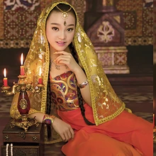 Ye Yu Zhu индийский танцевальный костюм комплект Детский костюм фотоальбом одежда для маленькой девочки