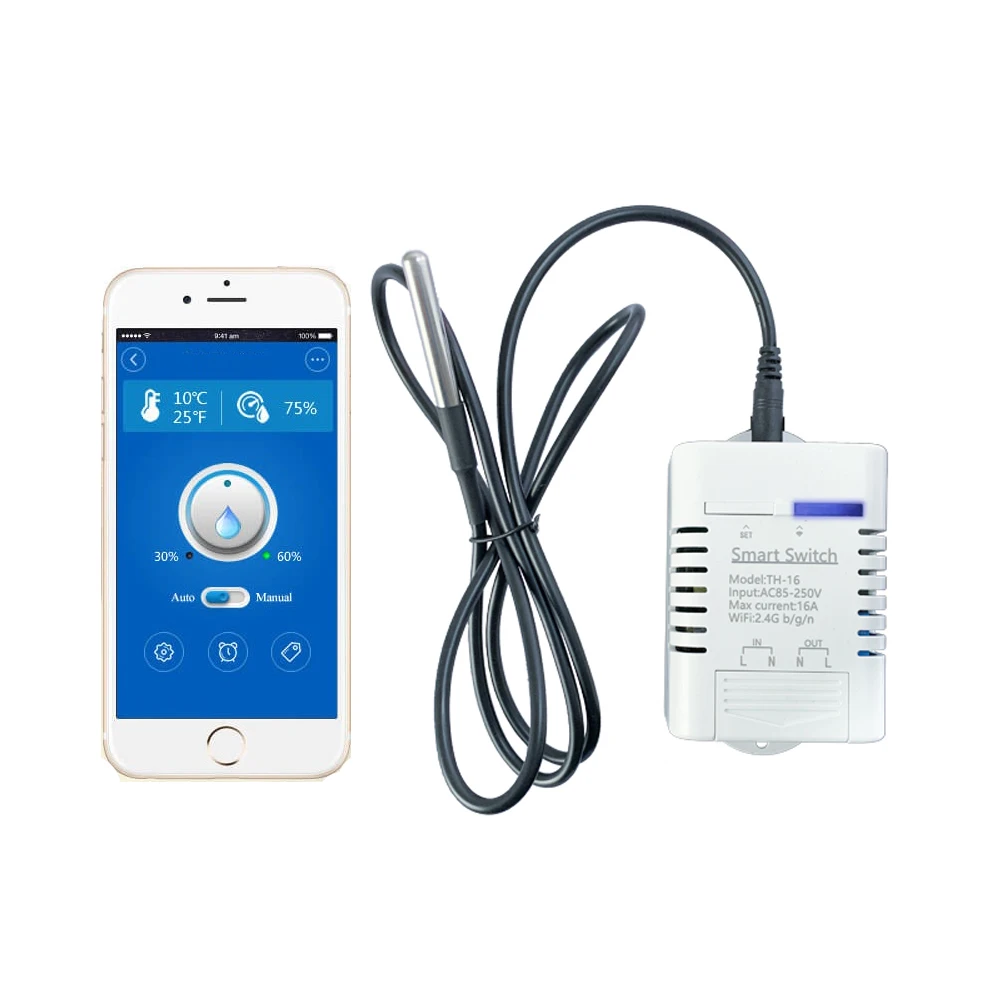 Multifunctional Temperature Humidity Monitoring Wifi Smart Switch Home Tools