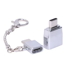 Креативный адаптер 2 типа s из сплава type-C с разъемом Micro USB type-c конвертер USB
