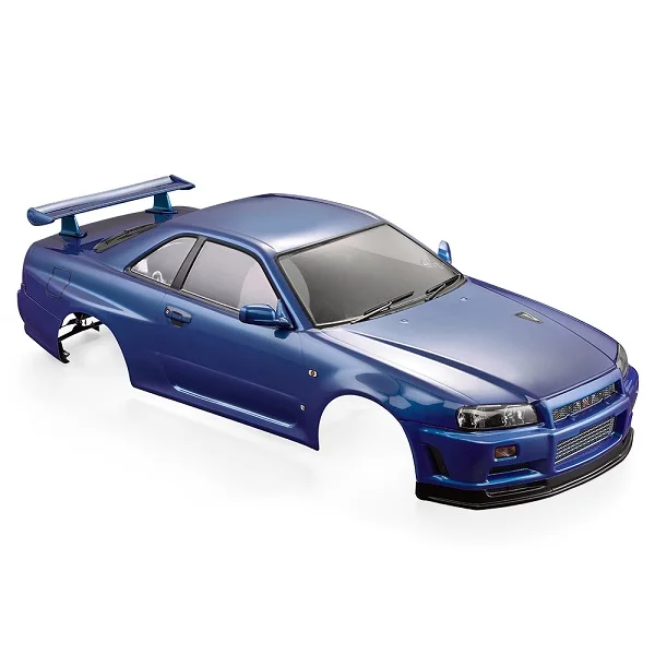 Killerbody RC автомобильный корпус 48645 Nissan Skyline(R34) Готовая Рама корпуса для 1/10 электрических турингов RC гоночный автомобиль diy запчасти - Цвет: Синий