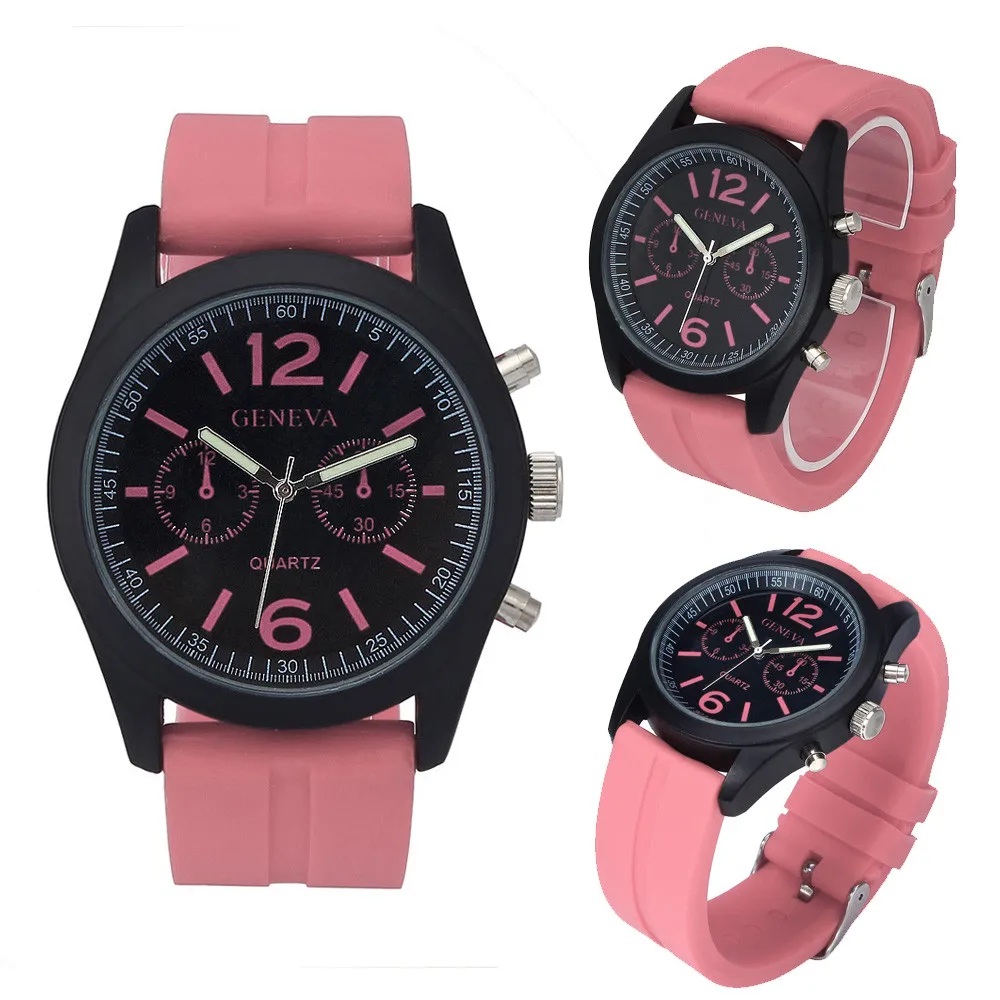 

Luxury PU Leather Watches Men Women Geneva Fashion Quartz Watch Military Silicone Wristwatch Men Hour Clock Relojes Hombre 2018