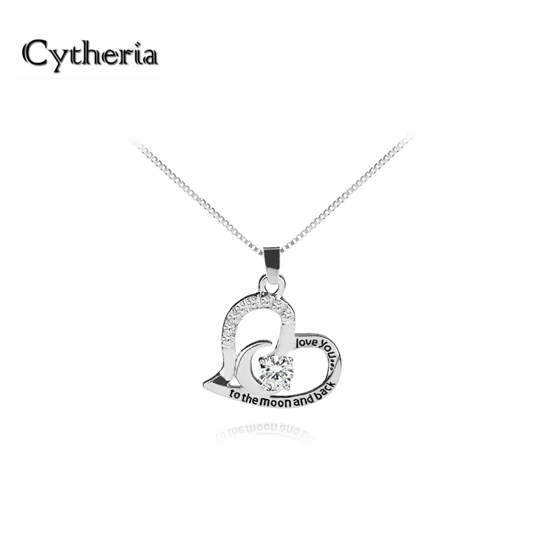 

i love you moon back necklaces women Soulmate Necklaces Hollow to the moon and back Necklace gift for mother Necklaces Pendants