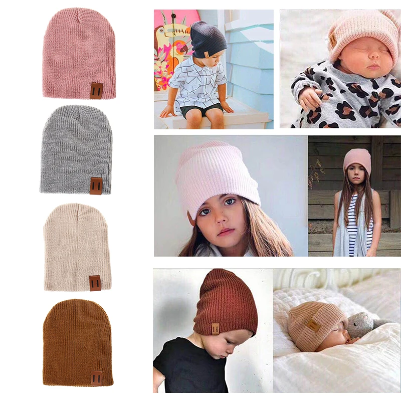 Molixinyu дизайн зимняя шапка для маленьких мальчиков девочек Skullies шапочки детская теплая вязанная шапочка детские вязаные шапочки